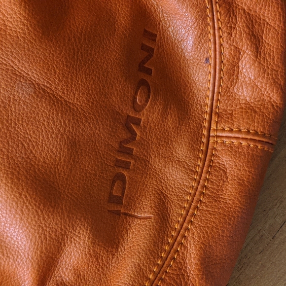 DIMONI LEATHER BAG, Beautiful Orange Color-----LOWERED PRICE - Picture 2 of 13